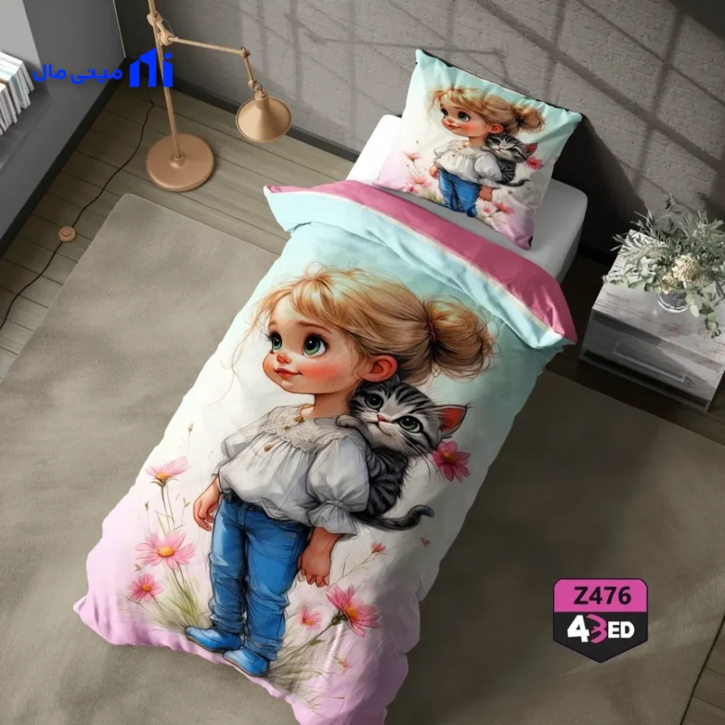 روتختی دختر چشم درشت و گربه Z476